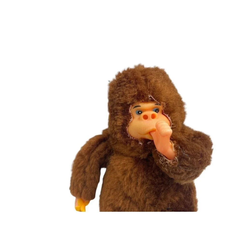 Vintage Gilroy The Gorilla Thumb Sucking Plush Beanie Soft Toy Ape Monkey VGC 5”